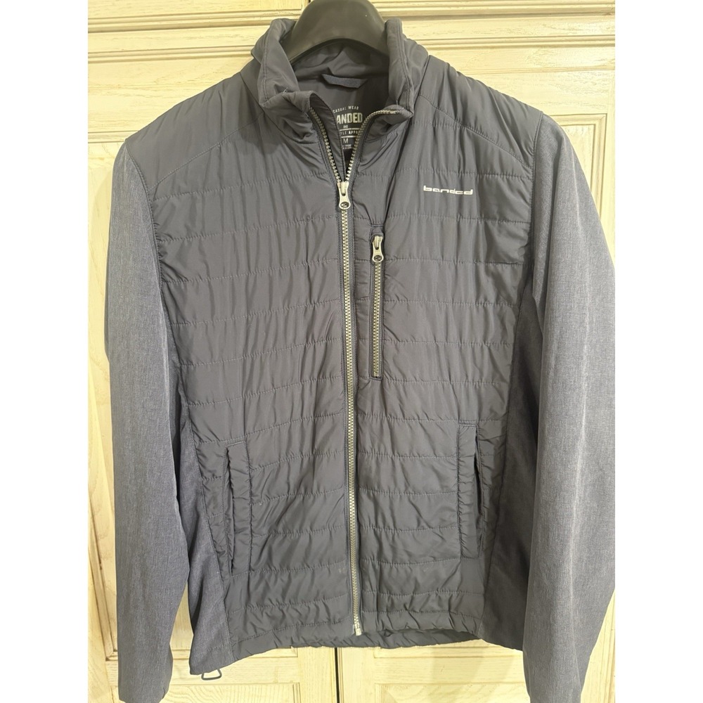 Banded 24/7 Sz Medium Hybrid Full-Zip Slate Jacket